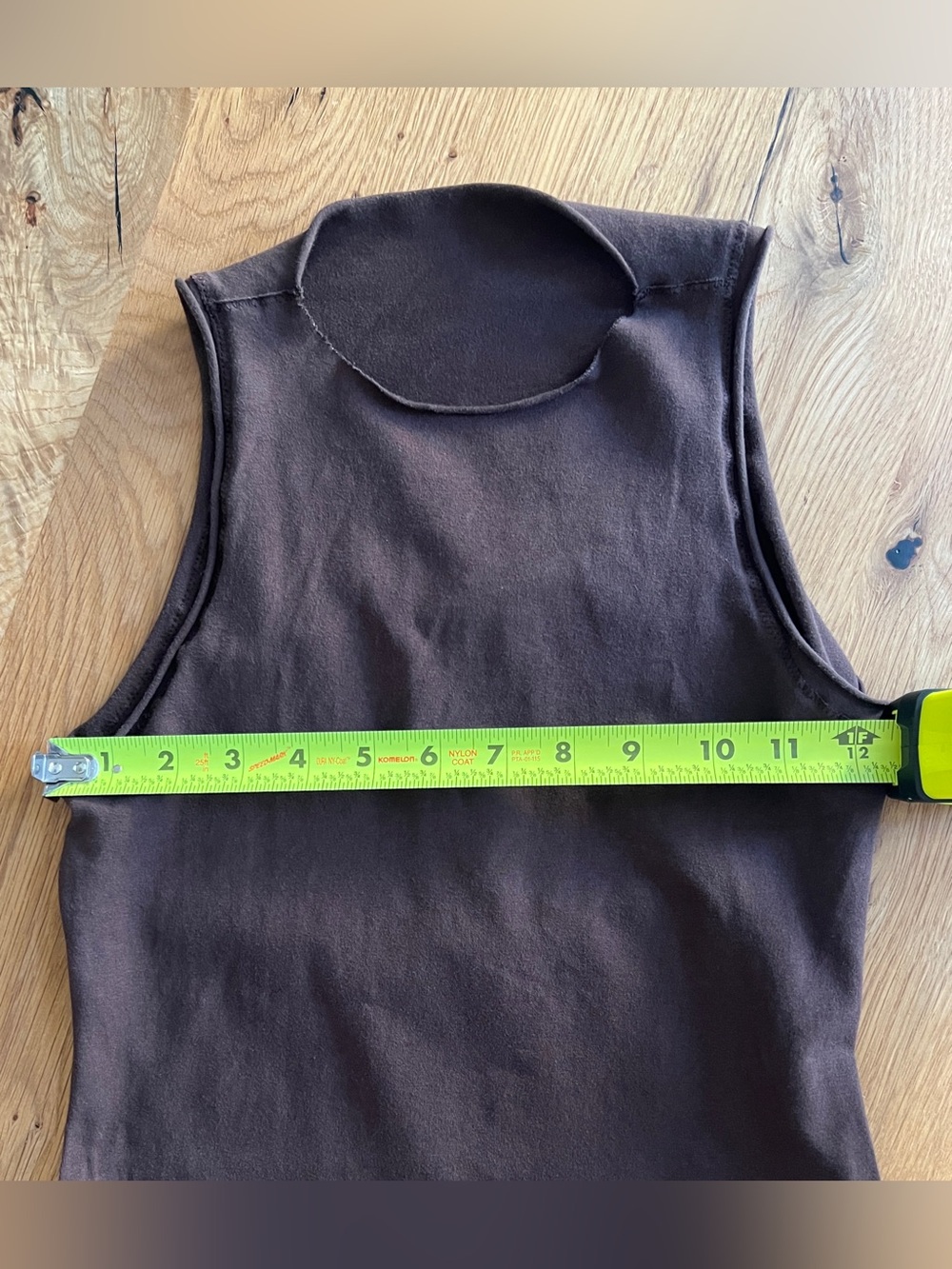 SKIMS RAW EDGE OPEN BACK ONESIE ROMPER, BROWN, SIZE S. - Picture 8 of 13